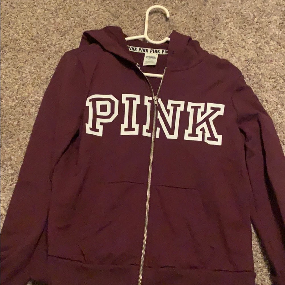 PINK zip up hoodie
